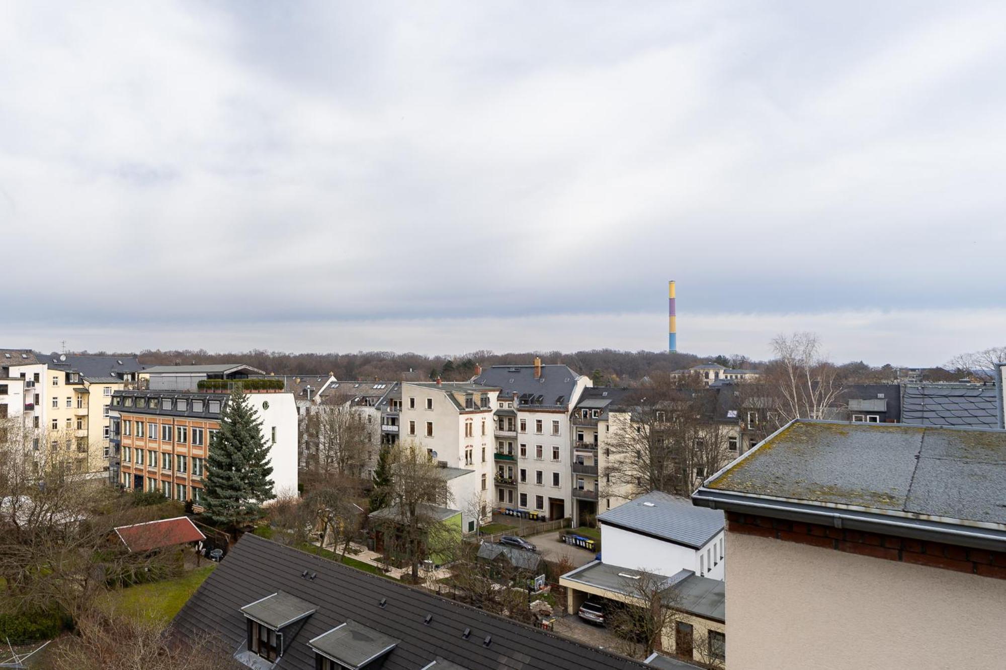 Schlossberg-Domizil Mit Weitblick - Arbeitsplatz, Balkon, Netflix, Badewanne & Yogamatte Chemnitz  Exteriér fotografie